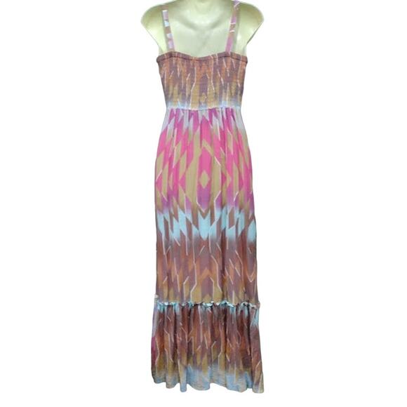 Charlie Jade Tiered Maxi Dress, Multi Color, Size SP - Picture 3 of 5